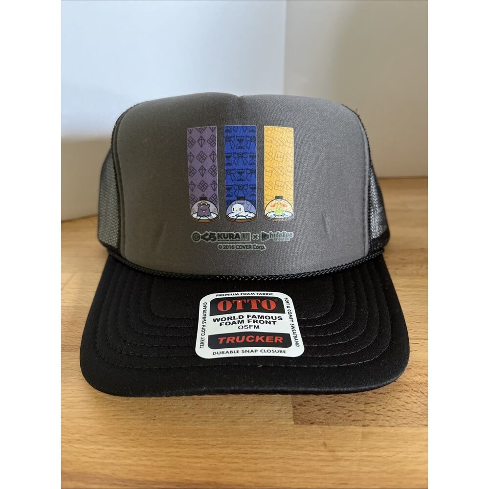 Hololive x Kura Sushi Limited Edition Trucker Hat Cap Snapback Ina Gigi Kronii